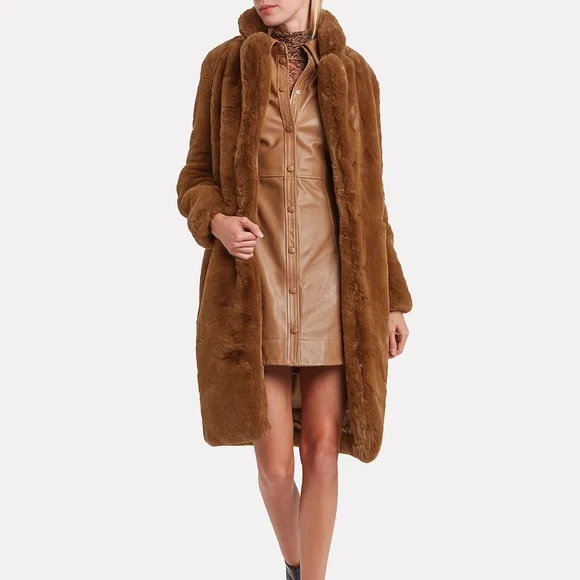 Apparis Jackets Coats Apparis Laure Long Faux Fur Coat Nwot